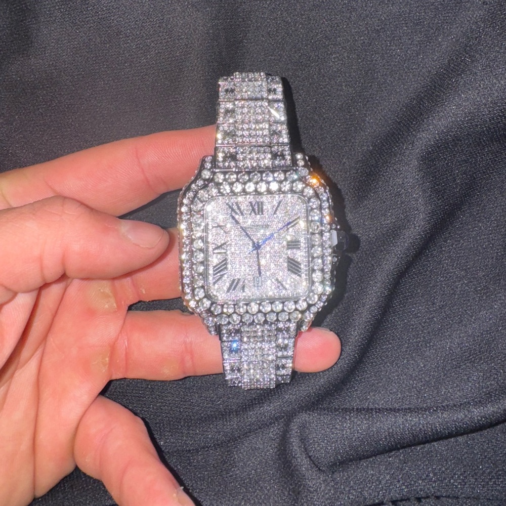 Iced out watch